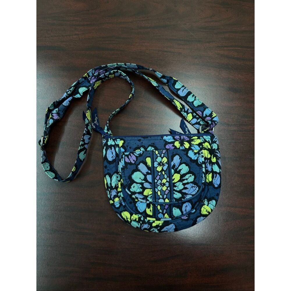 Vera Bradley Lizzy Indigo Pop Crossbody Purse